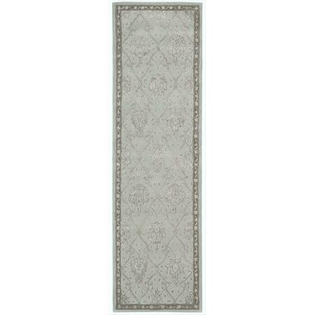NOURISON Regal Area Rug Collection Blue Cloud 2 ft 3 in. x 8 ft Runner 99446055019